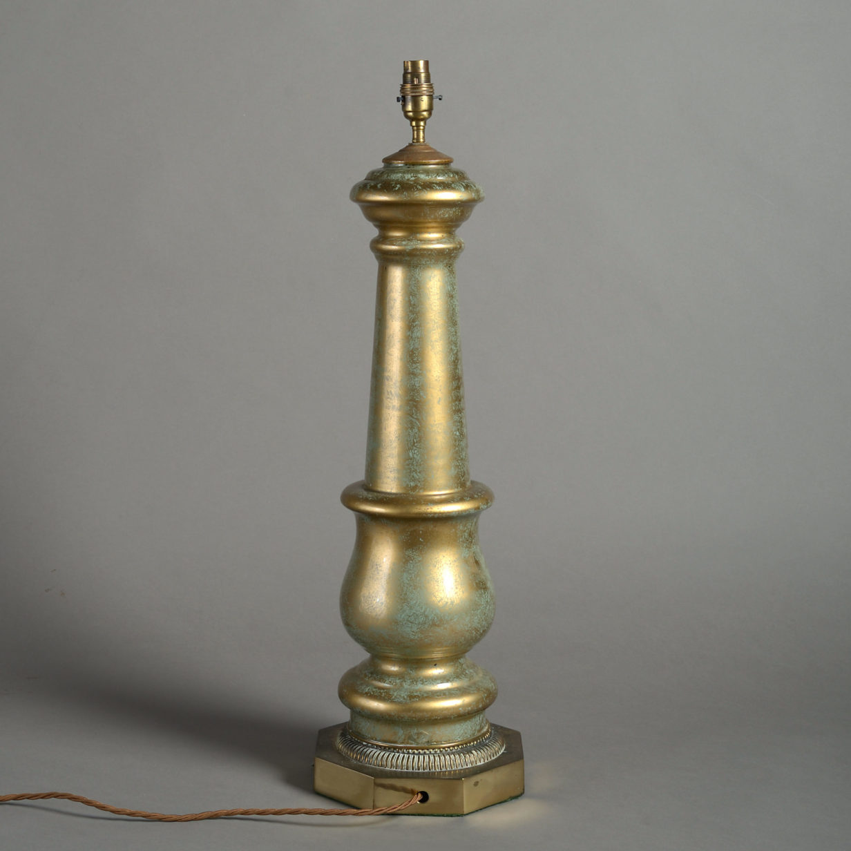 Mid 20th Century Brass Table Lamp