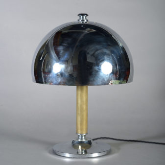 A Mid 20th Century Chrome Lamp Base