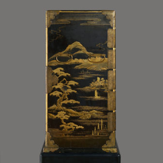 An Early 19th Century Lacquer Cabinet on Stand