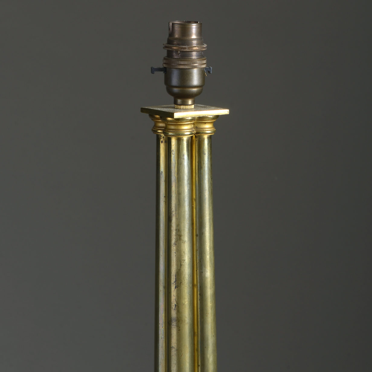 Brass Cluster Column Lamp