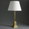 Brass cluster column lamp