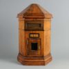 A victorian country house oak letter box