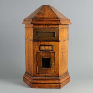 A Victorian Country House Oak Letter Box