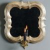 A silvered gothic revival mirror