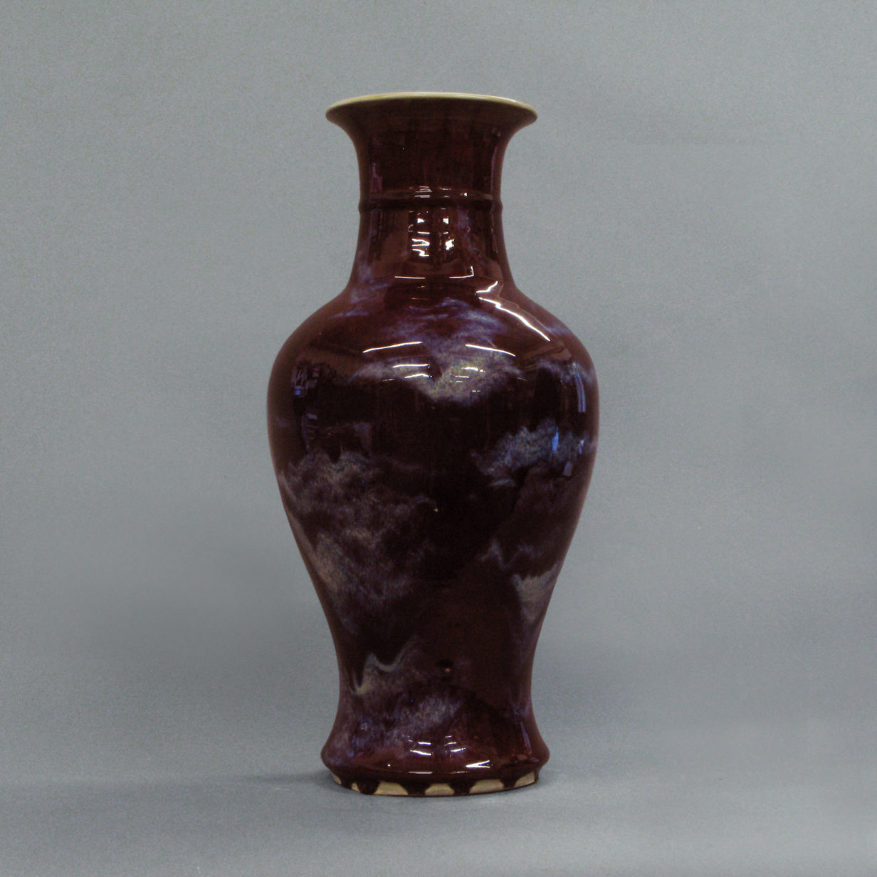 A qing dynasty flambe vase