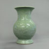 A qing dynasty celadon vase