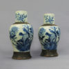 A pair of qing dynasty crackleware vases