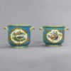 A pair of sevres cache pots