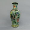 A large qing dynasty famille verte vase