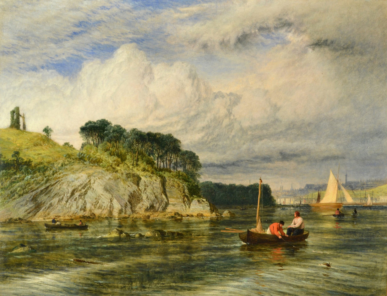 Henry dawson - a view of mount edgecombe, plymouth