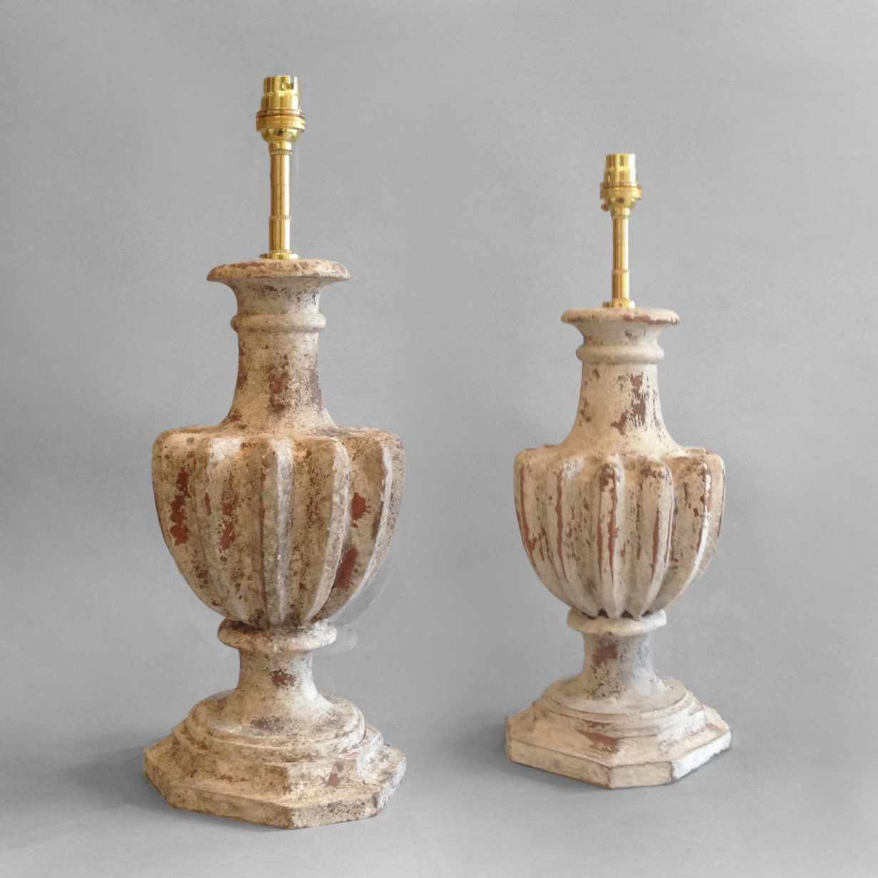 A pair of sully lamp bases