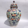A large scale imari vase