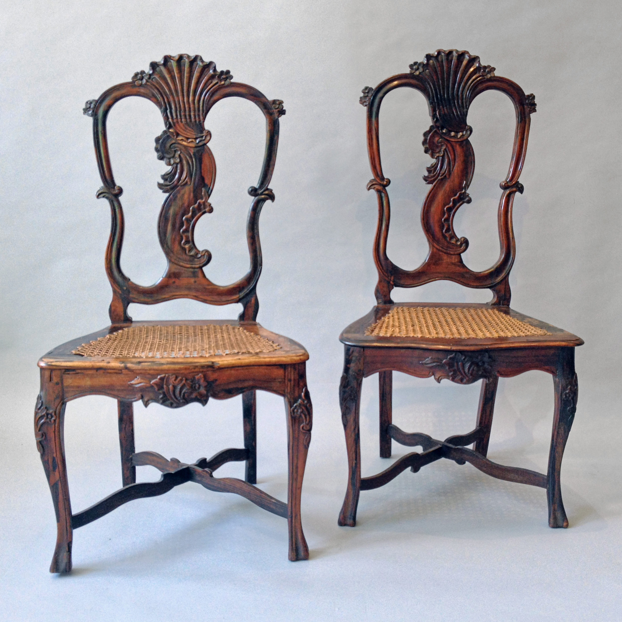 542659. Jpg A pair of sinhalese side chairs