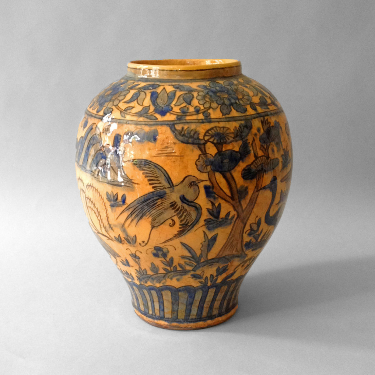 A turkish pottery vase