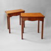 A pair of george ii small mahogany card tables