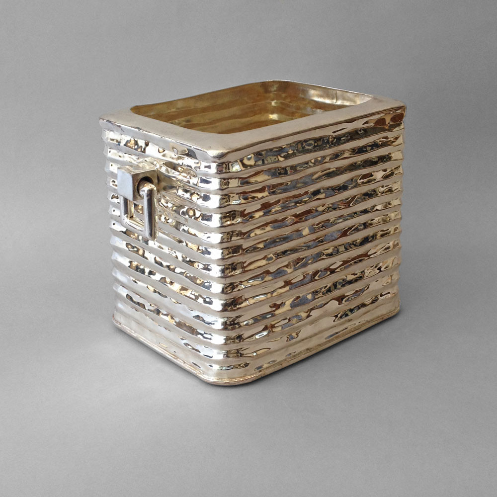 A Mid-20th Century Silvered Wine Cooler