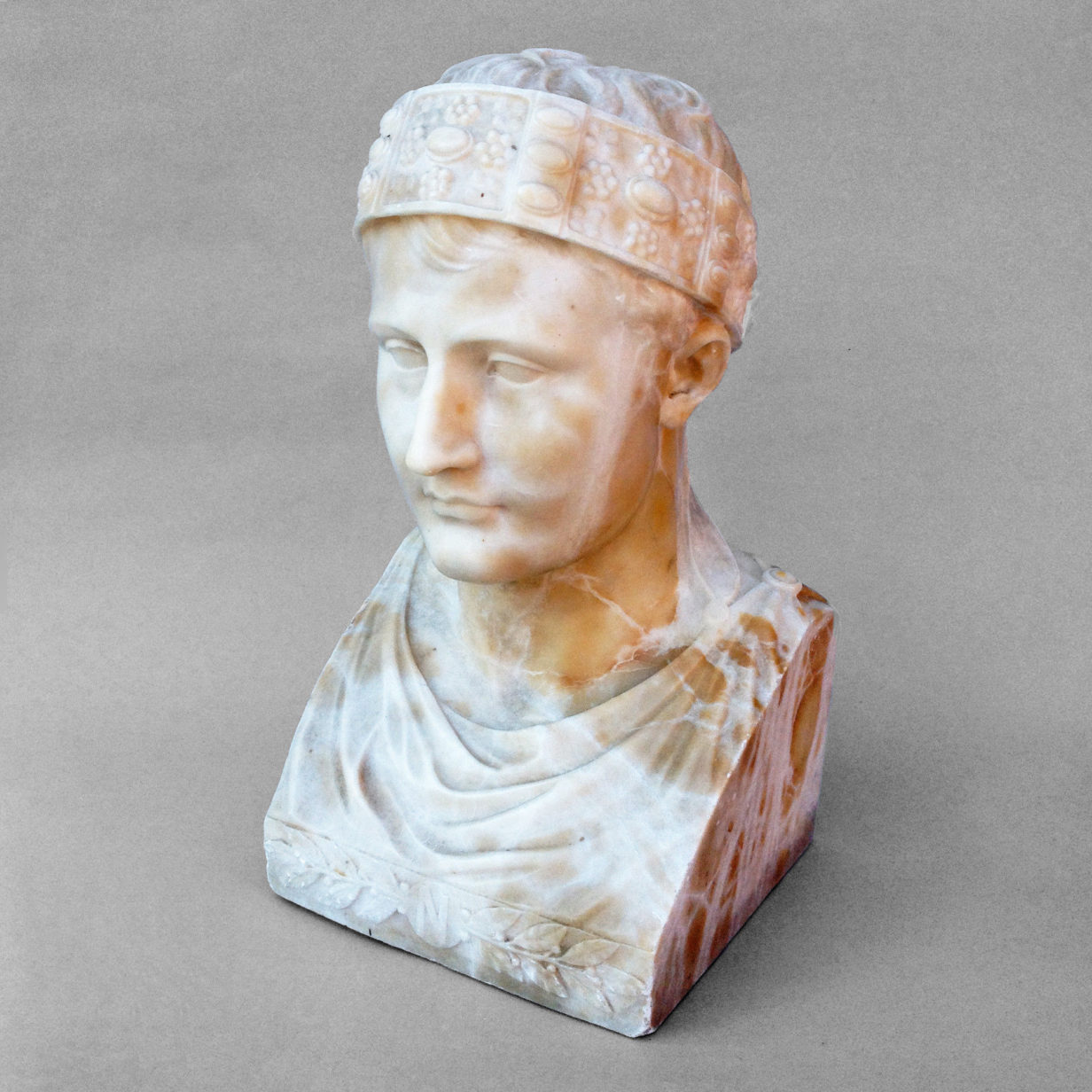 Studio of giovanni battista comolli - an alabaster bust of napoleon