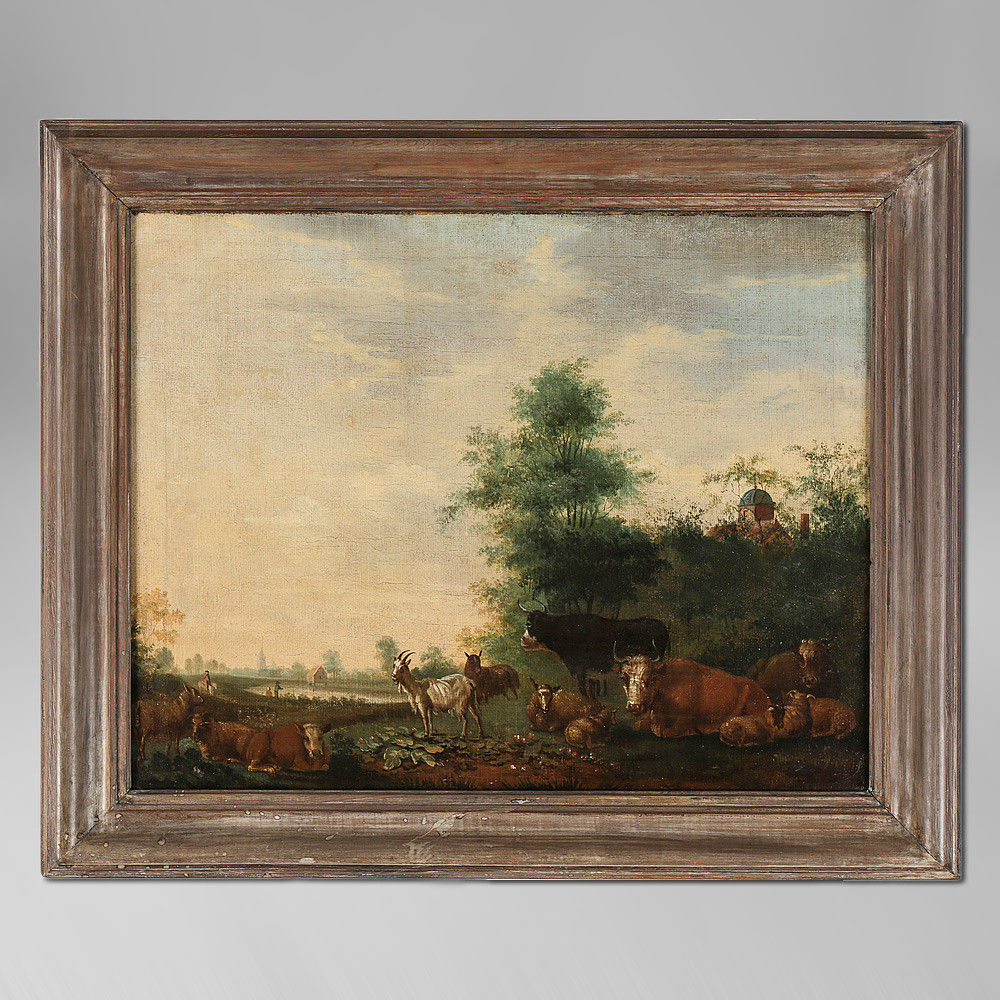 647159. Jpg A late 17th century flemish pastoral landscape