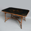 A 19th century lacquer centre table