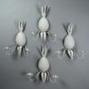 A set of four mid-century tole pineapple wall lights