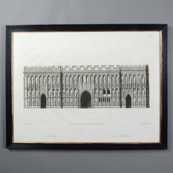 James basire - four rare 19th century engravings of cathedrals