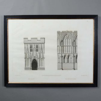 James basire - four rare 19th century engravings of cathedrals