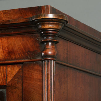 An 18th century george iii period mahogany bookcase
