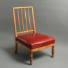 An early 19th century louis philippe birchwood low seat or nursing chair