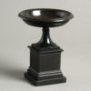 An early 19th century black belgian marble tazza