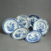 A collection of six 18th century qianlong period chinese export porcelain plates