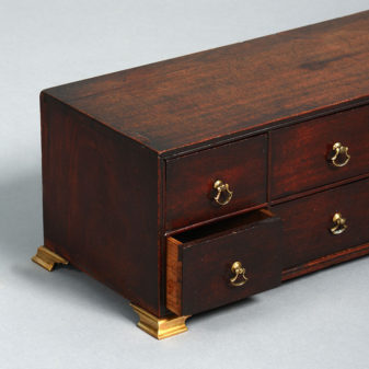 An 18th century george iii period mahogany collector's cabinet