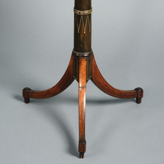 A late 18th century octagonal rosewood occasional table