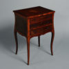 An 18th century george iii period kingwood marquetry bedside cabinet