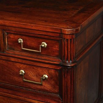 A late 18th century directoire period walnut commode