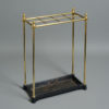 A 19th century brass umbrella & stick stand