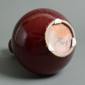 A 19th century qing dynasty sang de boeuf vase