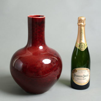 A 19th century qing dynasty sang de boeuf vase