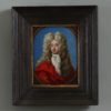 A rare early 18th century portrait on copper - manner of bernard lens iii