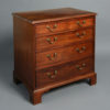 A mid-18th century george iii period mahogany chest of drawers