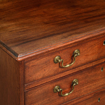 A mid-18th century george iii period mahogany chest of drawers