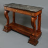 An early 19th century charles x period mahogany console table