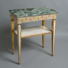 A mid-century painted & parcel gilded wine table