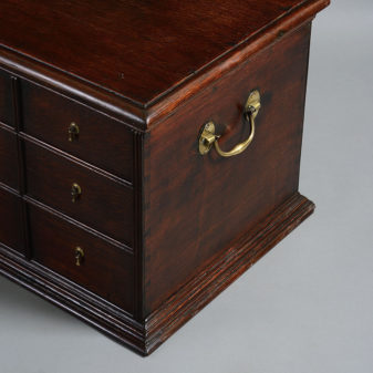 An early 18th century george i period oak close stool