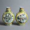 A pair of 19th century qing dynasty moon flasks
