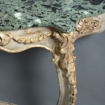 A 19th century rococo console table