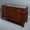 A 19th century directoire style walnut commode