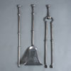 A fine set of 18th century georgian steel fire irons