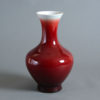 A late 19th century qing dynasty sang de boeuf vase