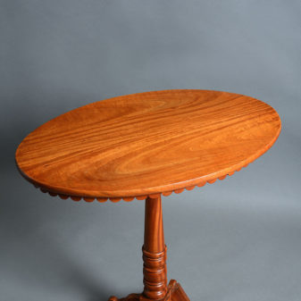 A late 19th century satinwood occasional table