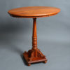 A late 19th century satinwood occasional table